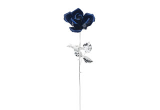 Rosa 36 cm bocciolo blu